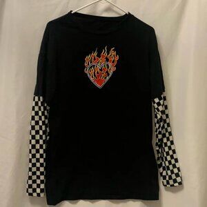 Skater Burning Heart Tee